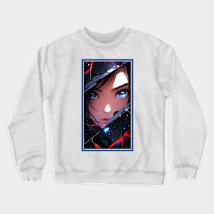 Anime Girl Eye | Quality Anime Artwork | Anime Aesthetic | Manga Anime Art Crewneck Sweatshirt